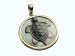 Black Mother Of Pearl Sleeping Turtle Pendant. 14k Gold