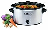 Ainsley 3litre slow cooker silver and black manual control AH168