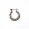 Sterling Silver Plain Hoop Earrings - Size: 23mm