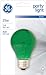 GE Incandescent Party Light Bulb, A19 Light Bulb, 25-Watts, Green Light Bulb, Medium Base, 1-Pack, Party Lights