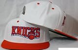 New York Knicks Snapback White / Orange Two Tone Adjustable Plastic Snap Back Hat / Cap