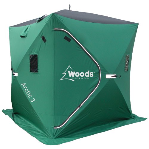Woods Arctic 3 Ice Shelter, Green, Large