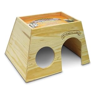 Bunny Getaway Perfect hideout for a rabbit. Make sure to check the size before buying as it comes in multiple sizes.