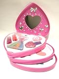 3 Tier Play Make Up Set in Pretty Heart Shaped Case