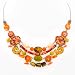 Ayala's Hip Fabrics Necklace in Melon and Orange #8668 ANK ONK