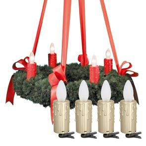 Adventskranzbeleuchtung, 4 x E14/15W,