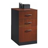 Sauder Via 3-Drawer Pedestal in Classic Cherry
