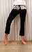 Hard Tail Cropped Fold Over Yoga Pant with Tie-dye Waistband