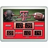 Texas Tech Red Raiders Clock - 14''x19'' Scoreboard