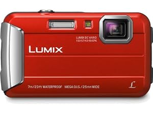 Panasonic Lumix DMC-TS25 16.1 MP Tough Digital Camera with 8x Intelligent Zoom (Red)
