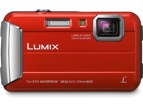 Panasonic Lumix DMC-TS25 16.1 MP Tough Digital Camera with 8x Intelligent Zoom (Red) image