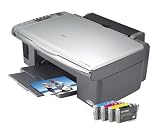 Computer : Epson Stylus DX5000 - Multifunction ( colour ) - ink-jet - copying (up to): 27 ppm (mono) / 26 ppm (colour) - printing (up to): 27 ppm (mono) / 26 ppm (colour) - 100 sheets - USB