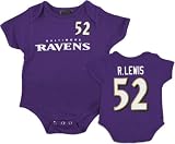 Baltimore Ravens Newborn Purple Reebok Ray Lewis Name & Number Creeper