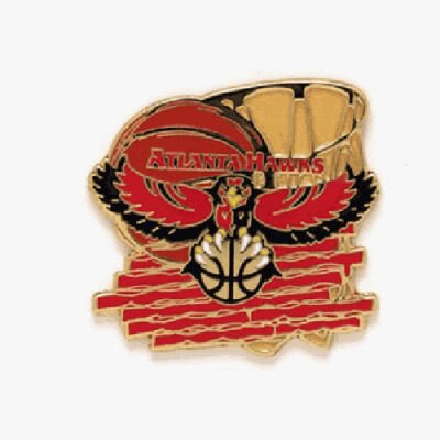 ATLANTA HAWKS OFFICIAL LOGO LAPEL PIN