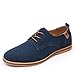 Kingdom Mall Men's Oxfords Shoes Suede Shoes Casual Lace Up Leather Loafers