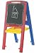 Search : Kids Plastic Art Easel for Paint, Crayons or Chalk. Chalkboard & Magnetic Board - Alphabet Letters Included