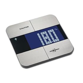 Salter 8906BKM "MaxView" Body Fat Scale with Hugh 4.3" Readout