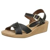 SM New York Ladies Kipperr Wedge Sandal by SM New York