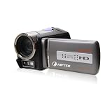 Aiptek AHD Pro 1080p HD Flash Memory Camcorder with 5x Optical Zoom and 10MP Digital Still Capture (Silver)