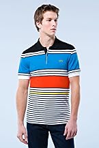 Red! Collection Short Sleeve Engineered Stripe Polo Shirt