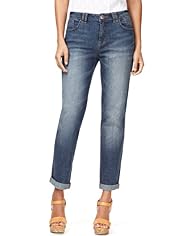 Indigo Collection Cotton Rich Turn Up Boyfriend Denim Jeans