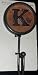Metal/Wood Letter Hook Wall Decor - Letter "K"
