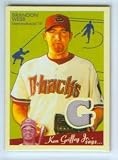 Brandon Webb 2008 Upper Deck Goudey Baseball Game Worn Jersey Swatch w/ Stripe Card #M-BW/ Arizona Diamondbacks D'Backs
