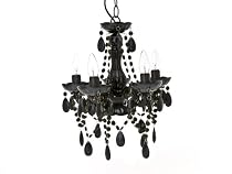Present Time Lamp Chandelier, Gypsy, Small, Black