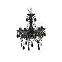 Present Time Lamp Chandelier, Gypsy, Small, Black