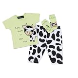 Mud Pie Baby E-I-E-I-O Cow Clothing Set by Mud Pie