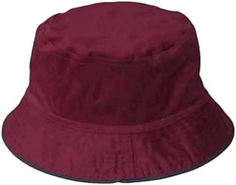 TKHAT Bucket Hat New Unsex Safari Hot Maroon