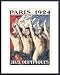 Paris 1924/Jeux Olympiques by Jean Droit 18.00X24.00 Framed with Black Metal Frame