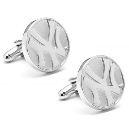 New York Yankees Cufflinks - Silver Edition - One Size