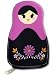 Purple/Black Nesting Doll Coin Purse