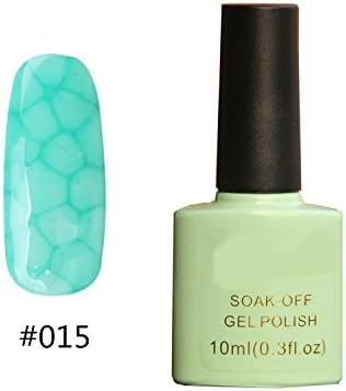 Hot Sale !!! Led Lamp UV Gel Polish Soak Off Top coat Snake Skin Style Light Blue #015