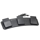 Refaxi　USB3連フットペダルスイッチ マウス操作対応　USB足踏みスイッチトリプル