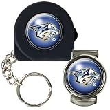 NHL Nashville Predators 6' Tape Measure, Key Chain & Money Clip Set