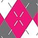 Duck Brand 280977 Printed Duct Tape, Pink Argyle, 1.88 Inches x 10 Yards, Single Roll