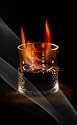 Elegantes Dekofeuer / Tischfeuer Claudia - h 14 cm &Oslash; 12 cm -- Echtes Feuer ohne Rauch mit Bio-Alkohol f&uuml;r Indoor & Outdoor