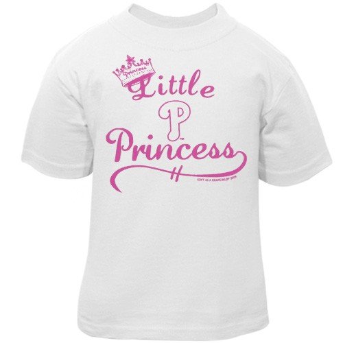 Philadelphia Phillies Toddler White Little Princess T-shirt