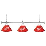 NHL Detroit Redwings 60 Inch three-shade billiard Lamp