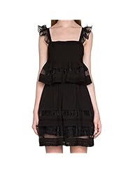 Sexy Above the Knee Pleated Lace Peplum Evening Dress/Mini Dress 