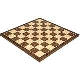 15.75 Inch Walnut and Maple Chess Board