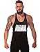 Moge Mens Animal Letter Print Stringer Bodybuilding Gym Tank Tops