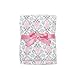 Little Bedding By NoJo Elephant Time Velboa Blanket, Pink