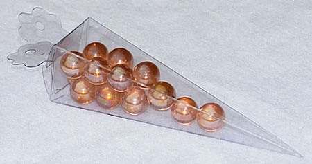 Clear Plastic Cone Favor Boxes Wedding Party Gift 50pcs 1-1/2 x 1-1/2 x 6