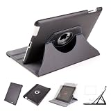 rotating faux leather leather case for ipad2 apple new latest generation ipad 2 all models magnetic sleep wake function