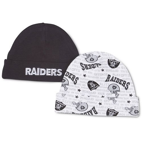 Oakland Raiders 2-pk. Hats - Baby