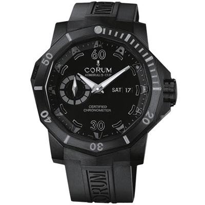 Corum Men's 94795094/0371AN Admirals Cup Deep Hull 48 Black Dial Watch