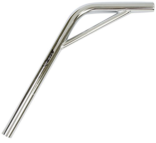 Black Ops Lay-Back BMX Seat Post, 22.2 x 380mm, Chrome Plated